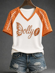 Women's Tennessee Football Casual Printed T-shirt