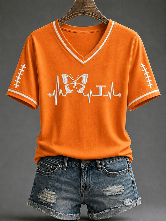 Women's Tennessee Football Casual Printed T-shirt