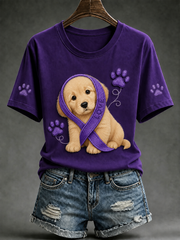 Women's Alzheimer's Awareness Short-sleeved T-shirt