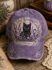 Purple Art Print Casual Unisex  Hat