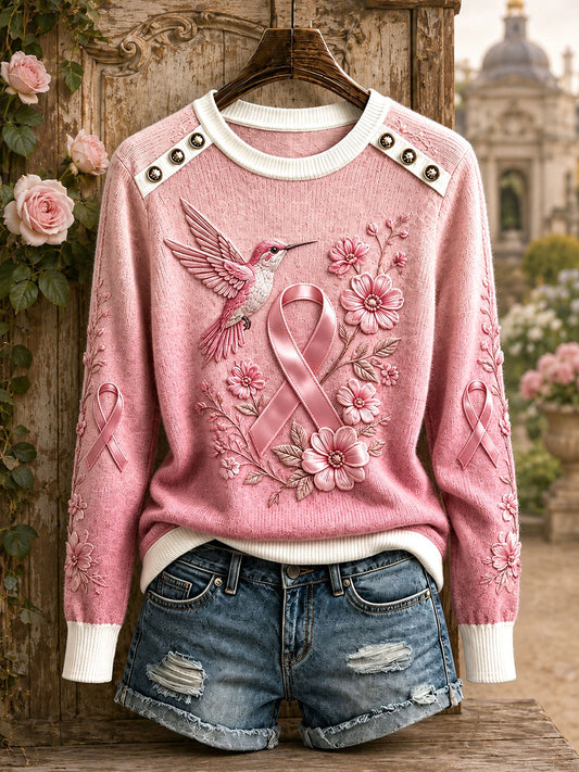 Women's Breast Cancer Awareness Hummingbird Tops