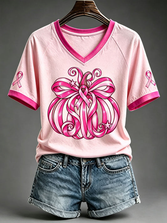 Women's Pink Pumpkin T-Shirt