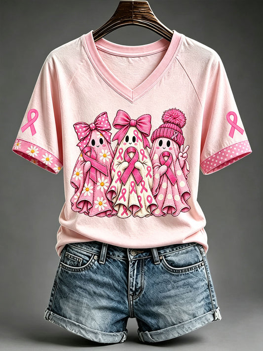 Women's Pink Ghost T-Shirt