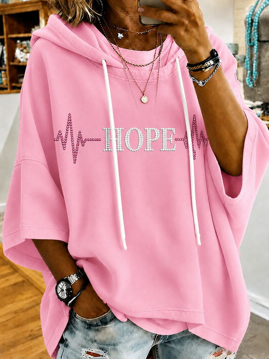 Women’s Breast Cancer Short-Sleeve Hoodie