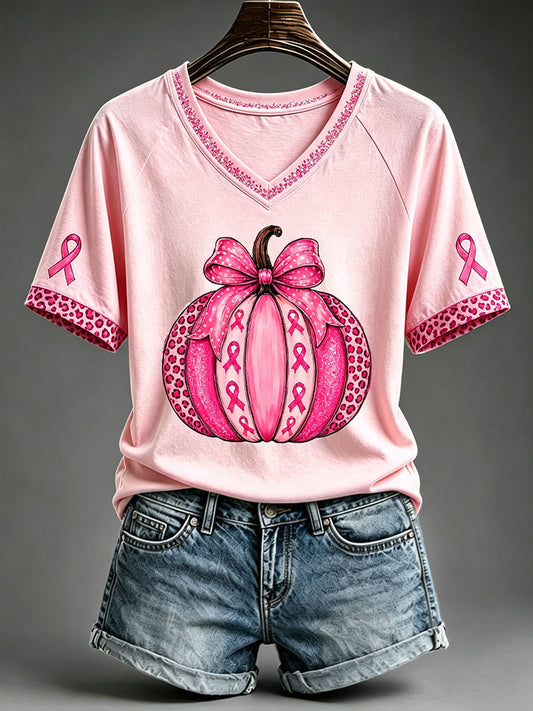 Women's Pink Pumpkin T-Shirt