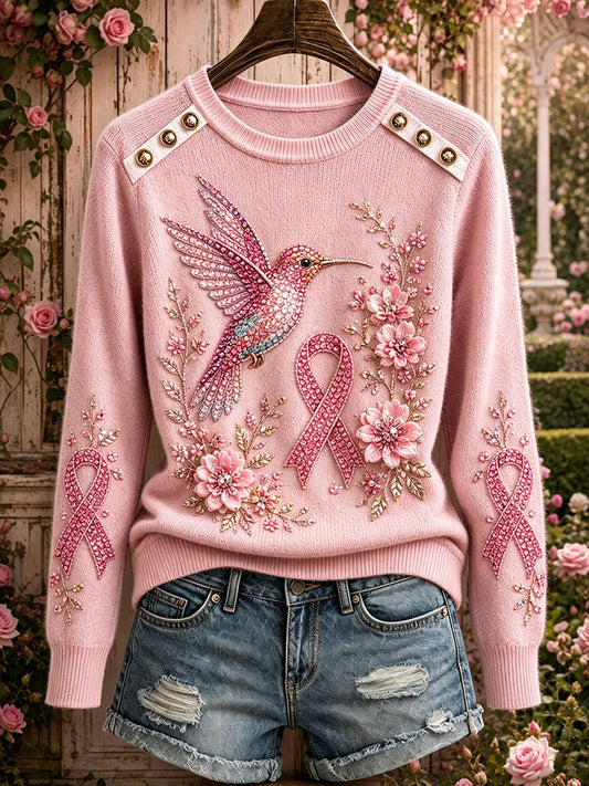 Women's Breast Cancer Awareness Hummingbird Tops