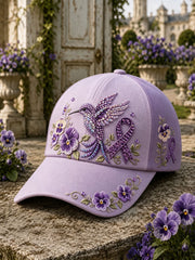 Women's Alzheimer's Hummingbird Floral Hats