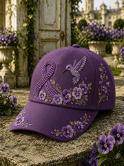 Women's Alzheimer's Hummingbird Floral Hats