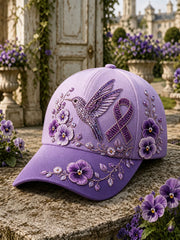 Women's Alzheimer's Hummingbird Floral Hats