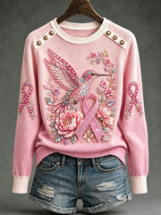 Women's Breast Cancer Awareness Hummingbird Tops
