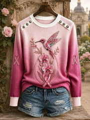 Women's Breast Cancer Awareness Hummingbird Tops