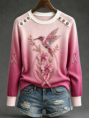 Women's Breast Cancer Awareness Hummingbird Tops