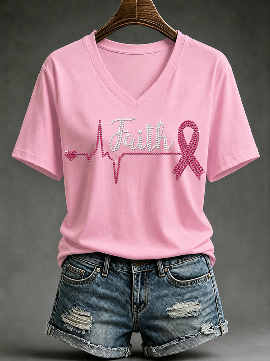 Women's Breast Cancer Short-sleeved T-shirt