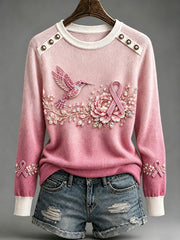 Women's Breast Cancer Awareness Hummingbird Tops