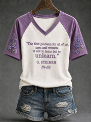 Women's "Unlearn Feminist" Feminist Art Commemorative T-shirt