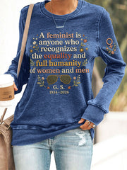 Women's Feminist Quote Graphic Sweatshirt