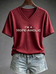 Women's I'm A Hope-AHOLIC Print T-shirt