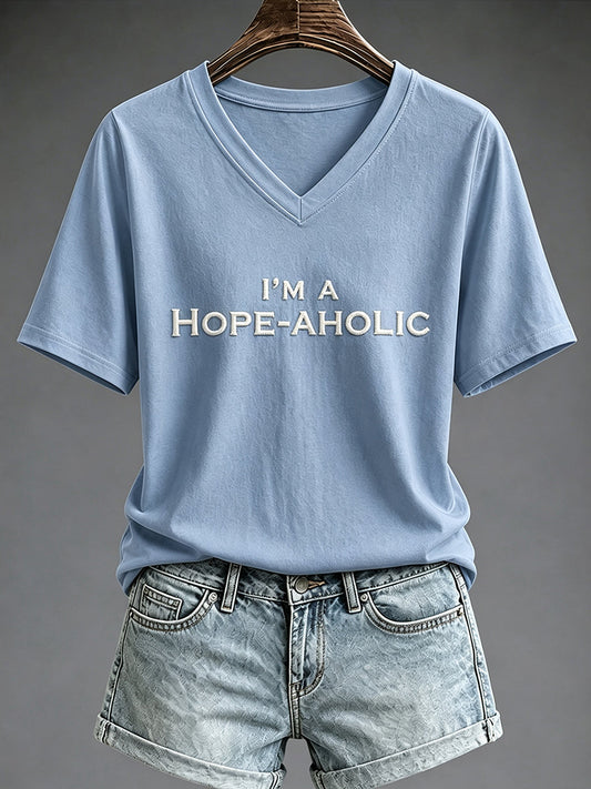 Women's I'm A Hope-AHOLIC Print T-shirt
