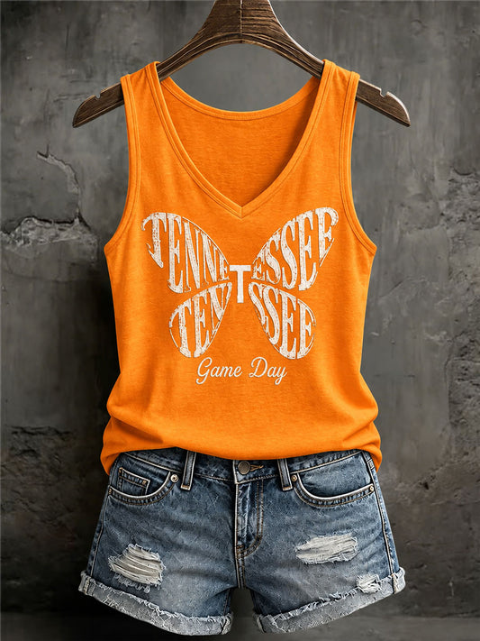 Women's Tennessee Football Casual Printed Vests