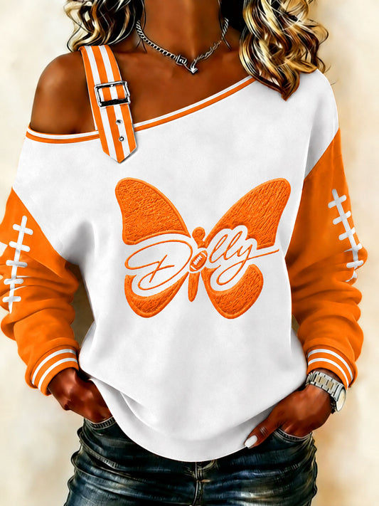 Women's Game Day Football Print Casual Top