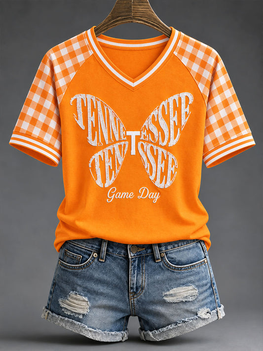 Women's Tennessee Football Casual Printed T-Shirt