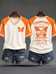 Women's Game Day Football Printed Casual T-Shirt
