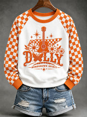 Women's Game Day Football Print Casual Sweatshirt