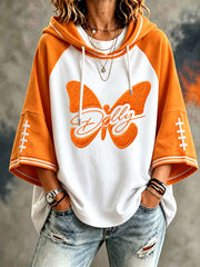 Women’s Game Day Football Print Casual Hoodie