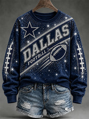 Women's Football Gameday Gift For Football Fans Casual Sweatshirt