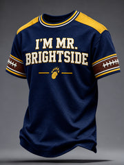 Men's Michigan University Football Lover Printed T-shirt