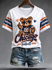 Women's Football Gameday Gift For Football Fans short-sleeved T-shirt