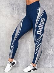 Women's Game Day Football Printed Casual Leggings