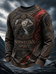 Men's Viking Printed Waffle Long Sleeve T-Shirt