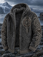 Men's Viking Printed Flannel Coat