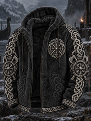 Men's Viking Printed Flannel Coat