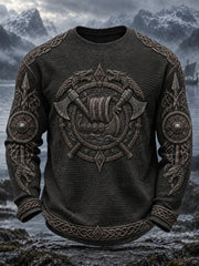 Men's Viking Printed Waffle Long Sleeve T-Shirt