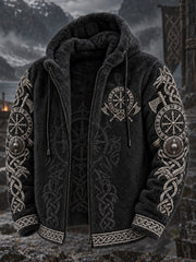 Men's Viking Printed Flannel Coat