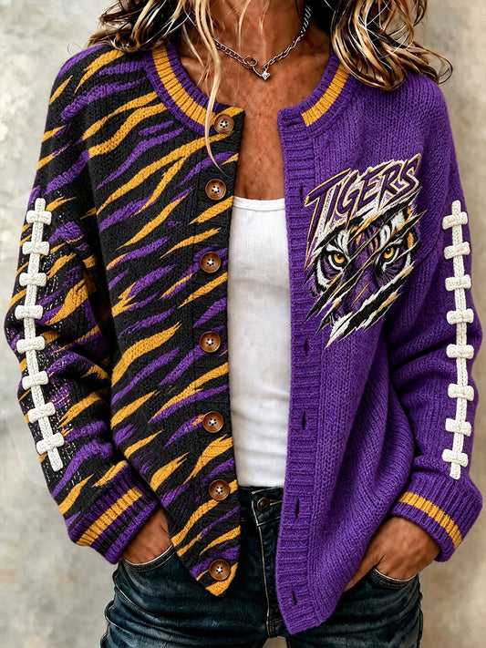 Women's College Football Supporter Cardigan