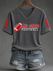 Women's Football Game Day Casual T-Shirt