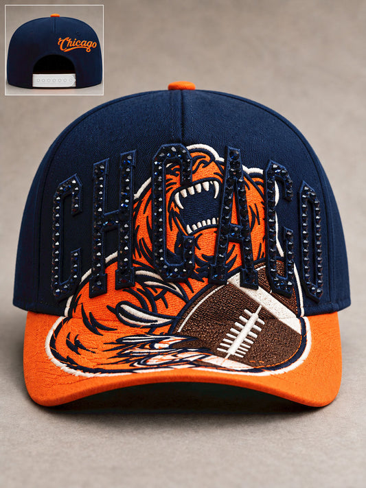 Unisex Chicago Football Lover Printed Hat
