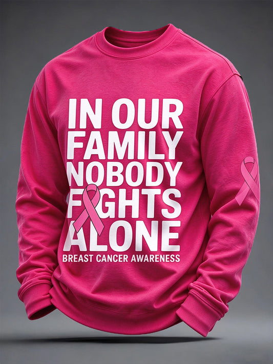 Men's Breast Cancer Awareness Real Men Wear Pink Sweatshirt