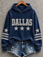 Women's Cowboys Football Fans Lovers Gameday Casual Regular Sweatshirt