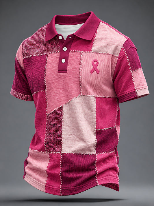 Men's Breast Cancer Awareness Print Shirt