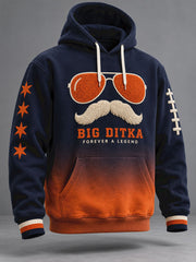 Men's Chicago Football Lover Da Coach Legend Printed Hoodie