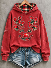 Women's Christmas Print Casual Hoodie