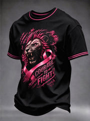 Men's Real Men Wear Pink Breast Cancer Awareness T-shirt