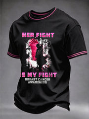 Men's Real Men Wear Pink Breast Cancer Awareness T-shirt