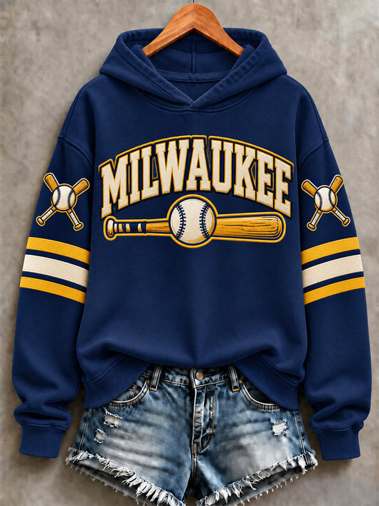 Women's Gift For Baseball Fans Print Sweatshirt