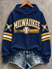 Women's Gift For Baseball Fans Print Sweatshirt