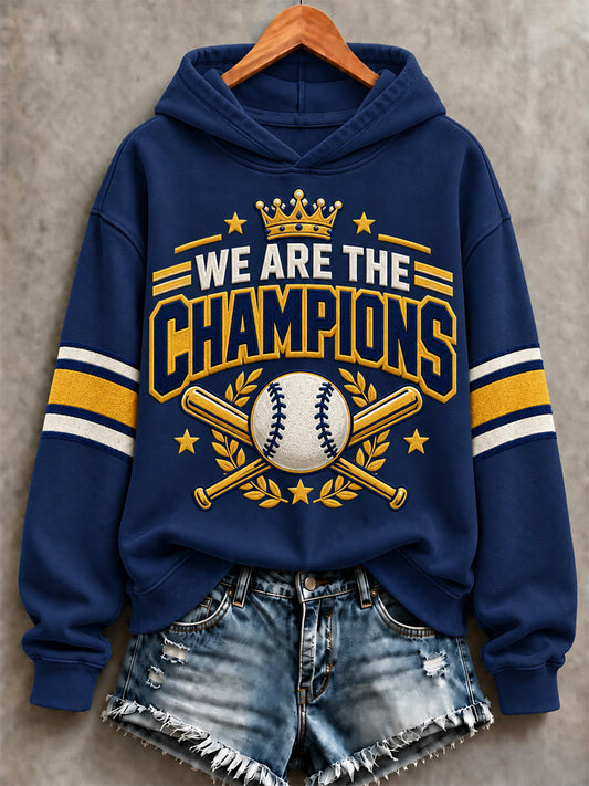 Women's Won Our Way 2026 Baseball Champions Gift For Baseball Fans Print Sweatshirt